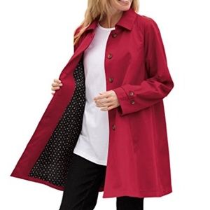 NWOT Woman Within beautiful trench coat size 16 W